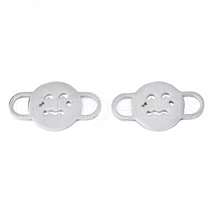 Halloween Theme Expression 304 Stainless Steel Links Connectors STAS-N095-068-1