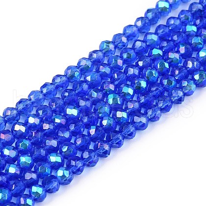 Electroplate Glass Beads Strands EGLA-A044-T2mm-L31-1