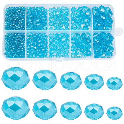 SUNNYCLUE Electroplate Glass Beads Strands EGLA-SC0001-25C-1