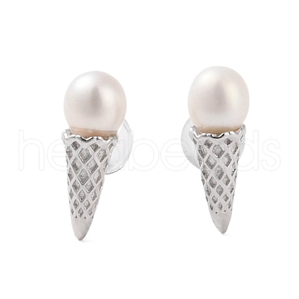 Mother's Day Jewellery 925 Sterling Silver Studs Earring EJEW-H002-22P-1