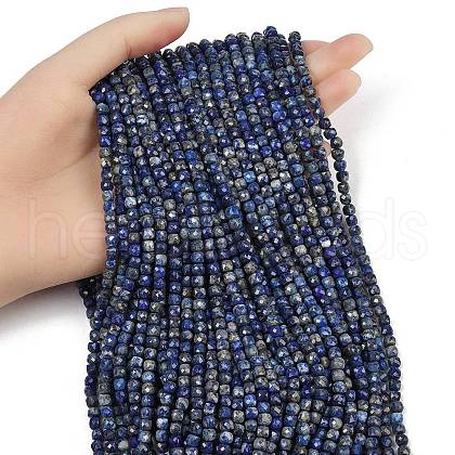 Natural Lapis Lazuli Beads Strands G-RM2025-D52-4x4mm-A-1