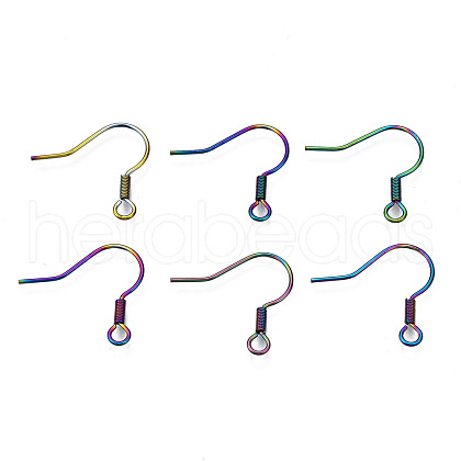 Ion Plating(IP) 304 Stainless Steel French Earring Hooks STAS-S119-018-1