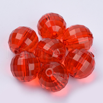 Transparent Acrylic Beads X-TACR-Q254-8mm-V12-1