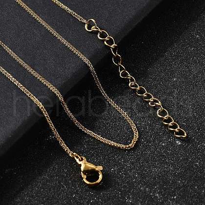 1.2MM 304 Stainless Steel Wheat Chain Necklaces for Men STAS-V011-03A-G-1
