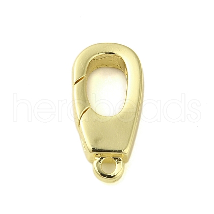 Brass Spring Gate Rings KK-B089-32G-1