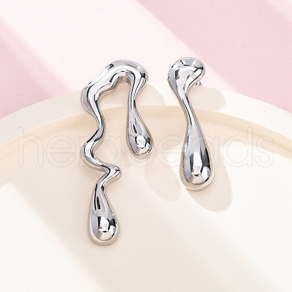 Non-Tarnish 304 Stainless Steel Stud Earrings for Women EJEW-S227-37P-1