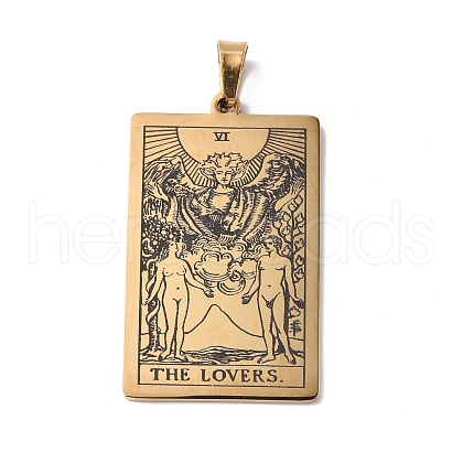 201 Stainless Steel Pendant STAS-B033-01G-06-1