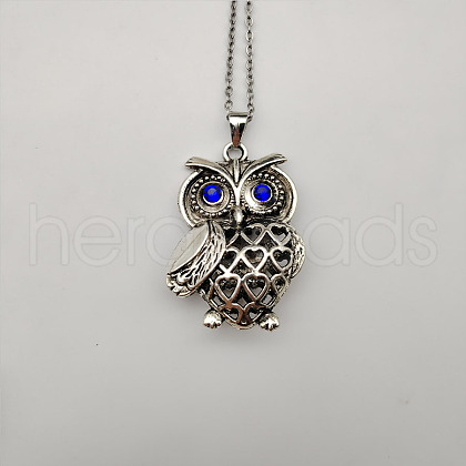 Owl pendant DIY handmade pendant jewelry necklace PZ6923-1-1