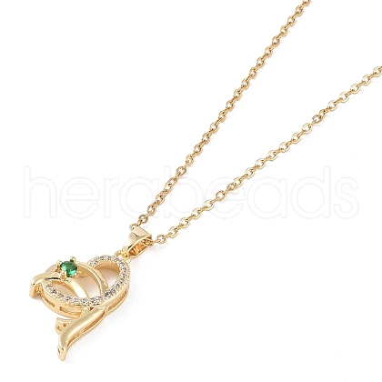 201 Stainless Steel Cable Chain Necklaces NJEW-P309-16A-G-1