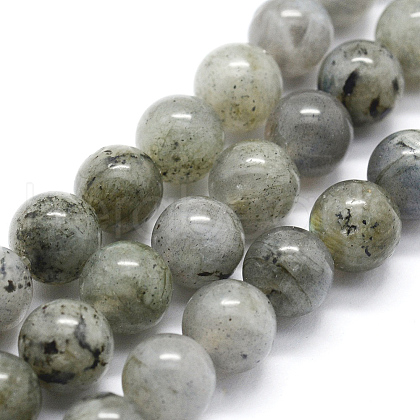 Natural Labradorite Beads Strands G-I199-15-6mm-1