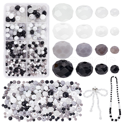   508Pcs 16 Styles Opaque Solid Color Glass Beads Strands EGLA-PH0001-52-1