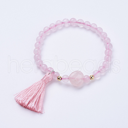 Tassel Charm Bracelets BJEW-P190-05A-1