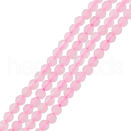 GOMAKERER 2 Strands Natural Rose Quartz Beads Strands G-GO0001-56-1