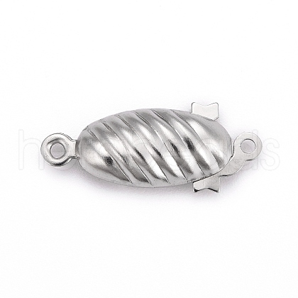 Tarnish Resistant 304 Stainless Steel Box Clasps STAS-G140-18P-1