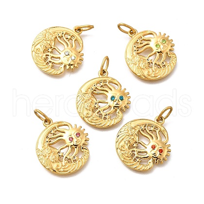 304 Stainless Steel Pendants STAS-R159-61G-1