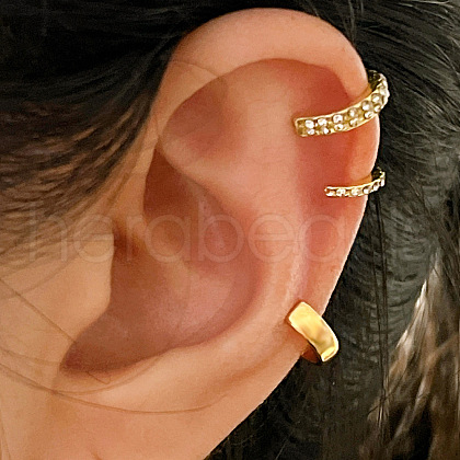 3Pcs Alloy Crystal Rhinestone Cuff Earring Sets for Women WG4401A-04-1