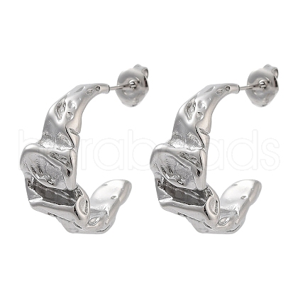 304 Stainless Steel Stud Earrings EJEW-P258-47P-1