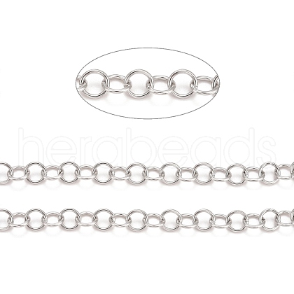 Tarnish Resistant 304 Stainless Steel Rolo Chains CHS-F011-08D-P-1