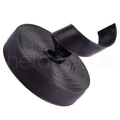 Flat PU Imitation Leather Cord LC-WH0006-05A-02-1
