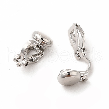 Alloy Clip-on Earring Findings PALLOY-M208-02P-1