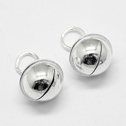 925 Sterling Silver Bell Charms STER-G013-21S-1