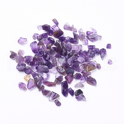 Natural Amethyst Chip Beads G-G714-01A-1