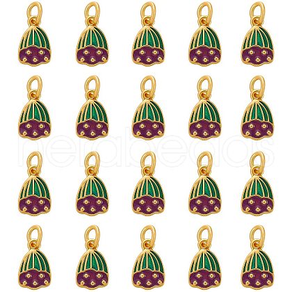 20Pcs Rack Plating Alloy Enamel Charms ENAM-SZ0003-06-1