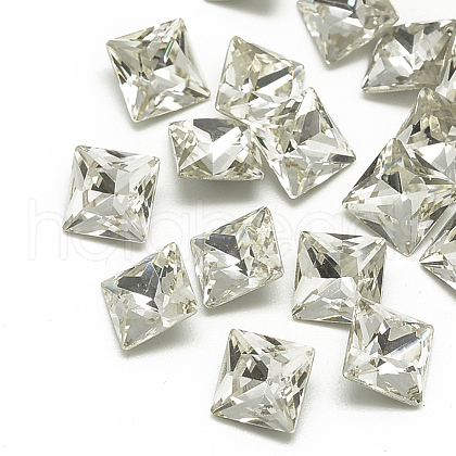 DIY Pointed Back K9 Glass Rhinestone Cabochons RGLA-T053-6x6mm-02-1