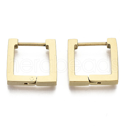 304 Stainless Steel Huggie Hoop Earrings X-STAS-R115-25G-1