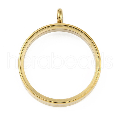 Ion Plating(IP) 304 Stainless Stee Locket Pendants STAS-S132-16G-04-1