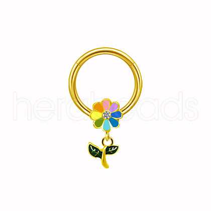 316L Surgical Stainless Steel Enamel Nipple Rings WG1199B-07-1