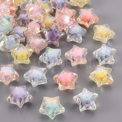 Transparent Acrylic Beads TACR-S152-02D-1