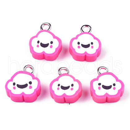 Handmade Polymer Clay Charms CLAY-N006-37B-01G-1