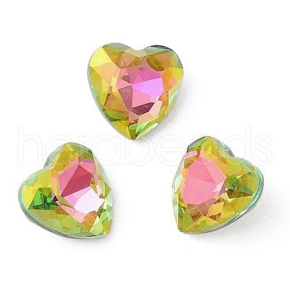 Glass Rhinestone Cabochons RGLA-L029-08A-VRLA-1