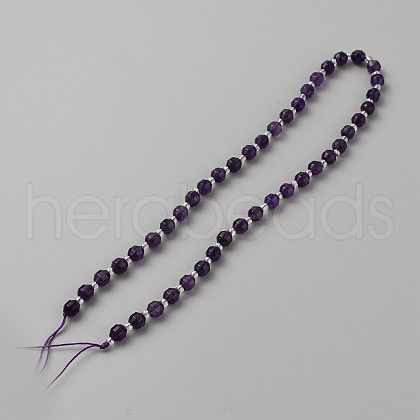 Natural Amethyst Beads Strands G-WH0021-59A-1