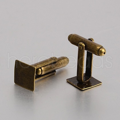 Brass Cuff Button KK-J184-20AB-NF-1