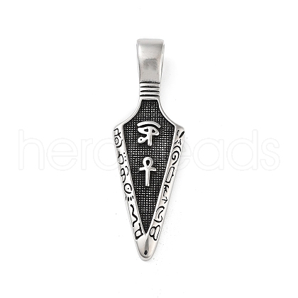 Retro 304 Stainless Steel Big Pendants STAS-I205-17AS-1