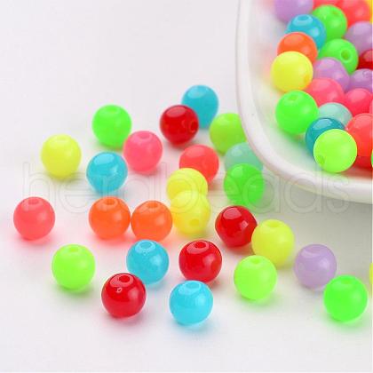 Fluorescent Acrylic Beads X-MACR-R517-6mm-M-1