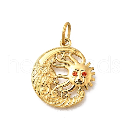 304 Stainless Steel Pendants STAS-R159-61G-02-1