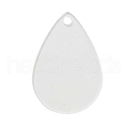Transparent Acrylic Blank Pendants TACR-Z003-01D-1
