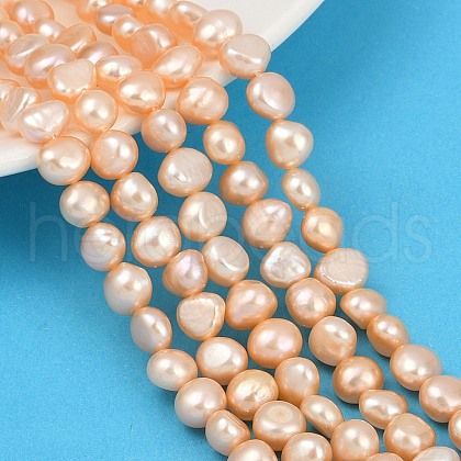 Natural Cultured Freshwater Pearl Beads Strands PEAR-P064-20B-08C-1