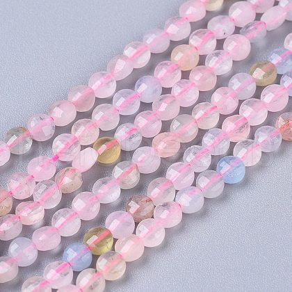 Natural Morganite Beads Strands G-R475-014-1