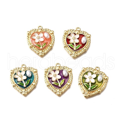 Alloy Enamel Pendants ENAM-K076-12C-M-1
