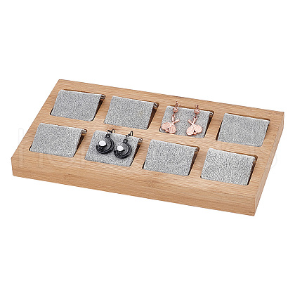 8-Grid Wood Earring Display Board EDIS-WH0016-010A-1