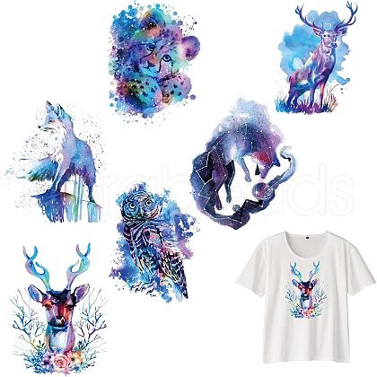 PET Heat Transfer Film Logo Stickers Set DIY-WH0230-052-1