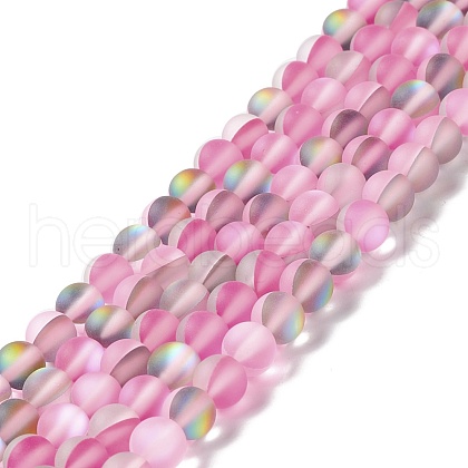 Synthetic Moonstone Beads Strands G-E573-01A-11-1