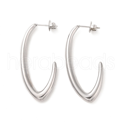 304 Stainless Steel Stud Earrings for Women EJEW-L272-019P-1