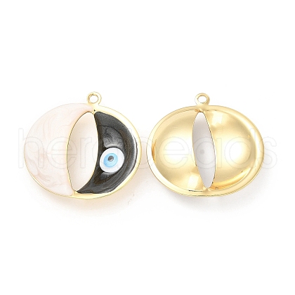 Brass Pendants KK-E075-06G-10-1