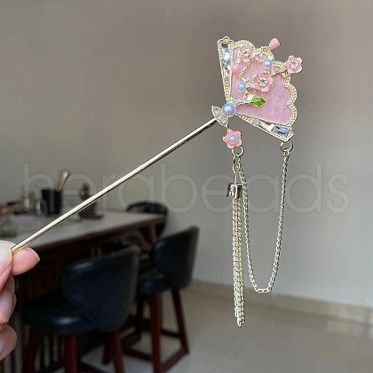 Alloy Enamel Hair Sticks PW-WGF8E93-01-1