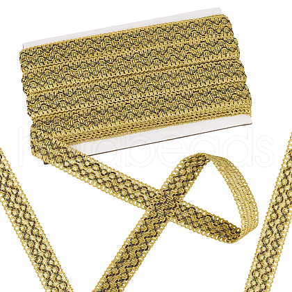 Polyester Braided Lace Ribbons OCOR-WH0092-17A-1